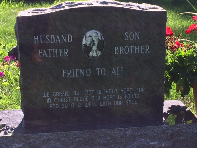 back of headstone